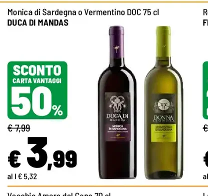Monica di Sardegna o Vermentino DOC