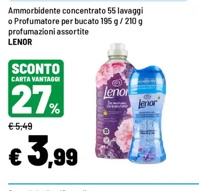 Ammorbidente concentrato o profumatore per bucato