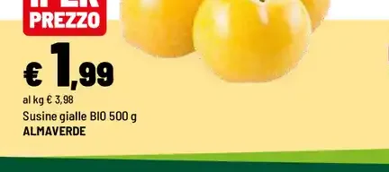 Susine gialle bio