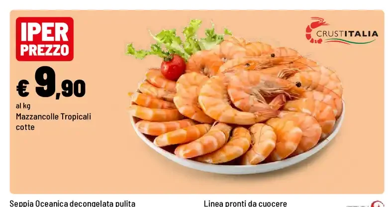 Mazzancolle tropicali cotte