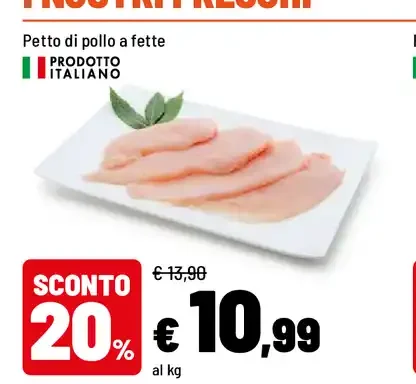 Petto di pollo a fette