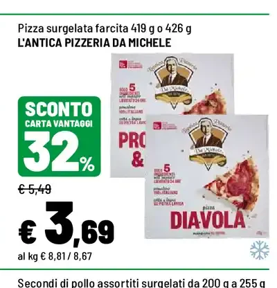 Pizza farcita surgelata