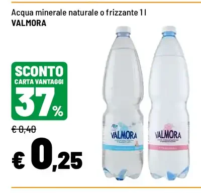 Acqua minerale naturale o frizzante