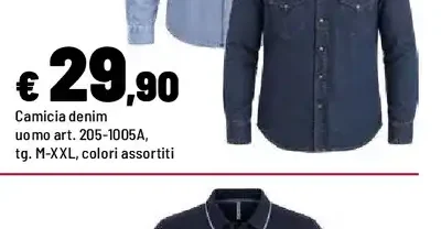 Camicia denim uomo