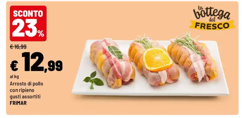 Arrosto di pollo con ripieno