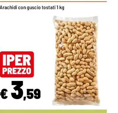 Arachidi con guscio tostati 1 kg