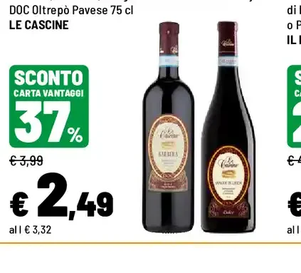 Barbera, Bonarda, Sangue di Giuda o Chardonnay DOC Oltrepò Pavese