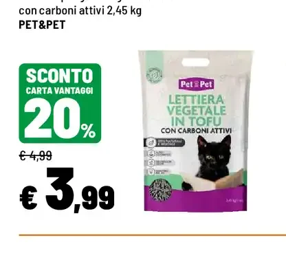 Lettiera per gatti vegetale in tofu
