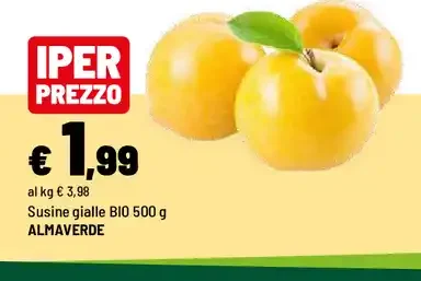 Susine gialle biologiche