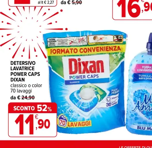Detersivo lavatrice Power Caps Dixan