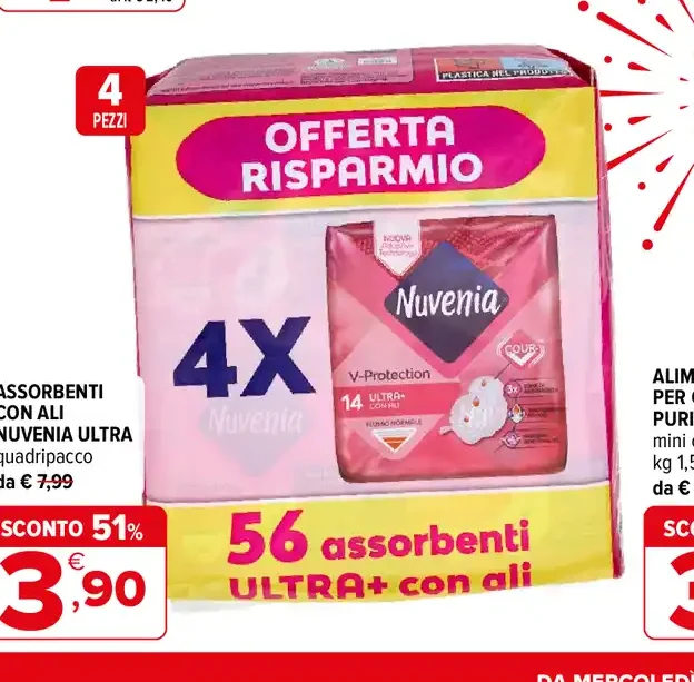 Assorbenti con ali Nuvenia Ultra