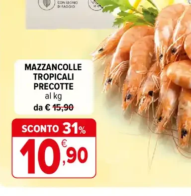 Mazzancolle tropicali precotte