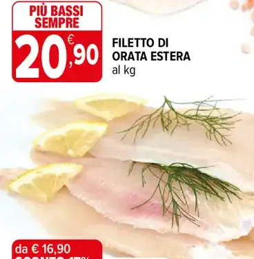 Filetto di orata estera