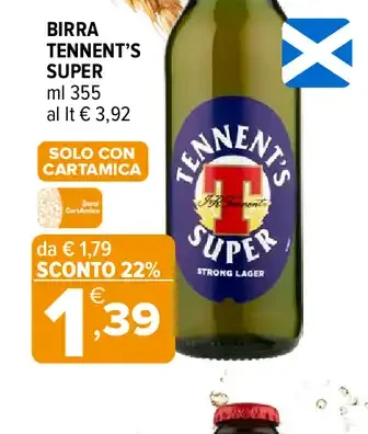 Birra Tennent’s Super