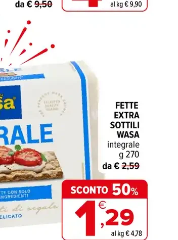 Fette extra sottili Wasa integrale