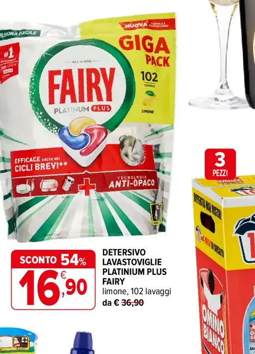 Detersivo lavastoviglie Platinum Plus Fairy