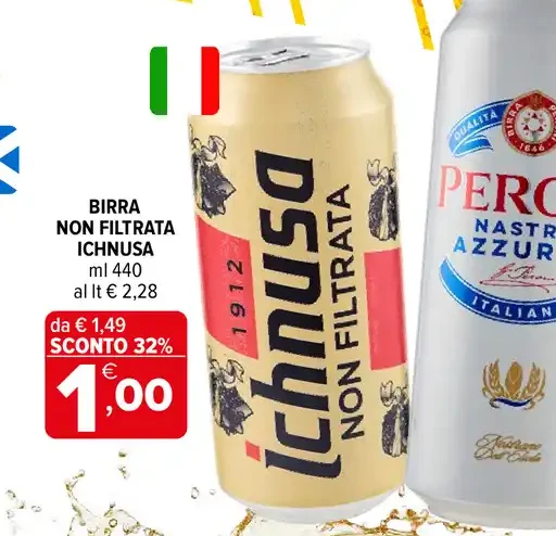Birra Ichnusa non filtrata