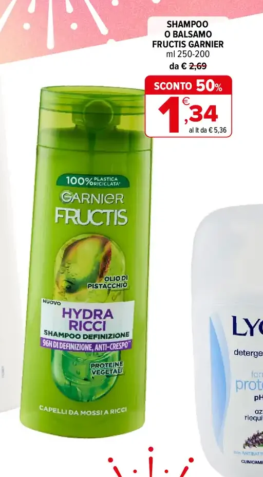 Shampoo o balsamo Fructis Garnier