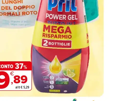 Detersivo lavastoviglie Tutto in 1 Gel Pril