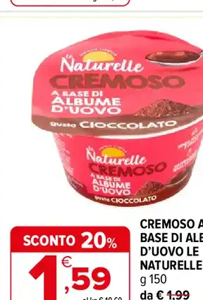 Cremoso a base di albume d’uovo Le Naturelle