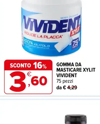 Gomma da masticare Xylit Vivident