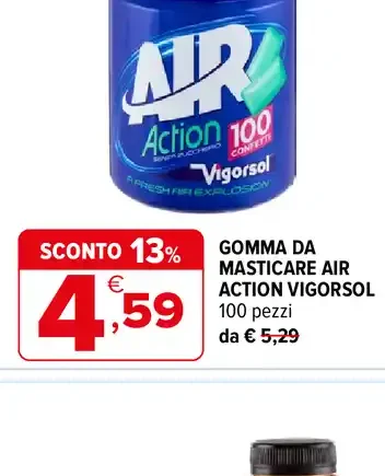 Gomma da masticare Air Action Vigorsol