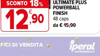 Detersivo lavastoviglie Ultimate Plus Powerball Finish