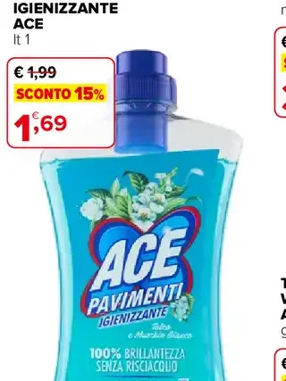 Detergente pavimenti igienizzante Ace