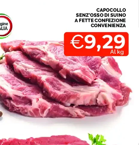 Capocollo senz'osso di suino a fette