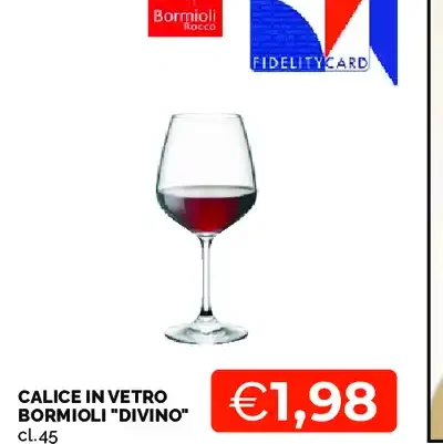Calice in vetro Bormioli 'Divino'