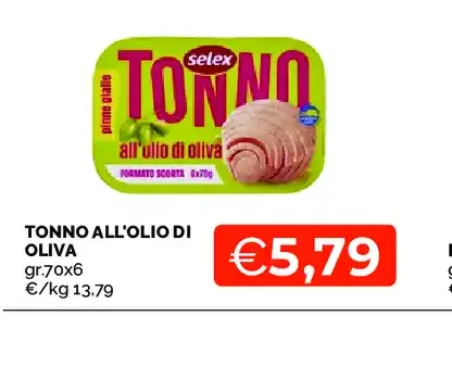 Tonno all'olio di oliva
