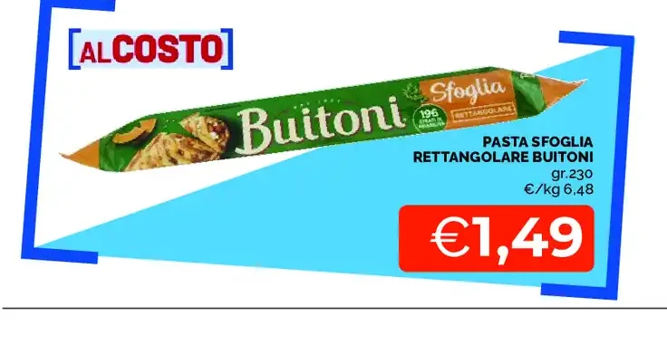 Pasta Sfoglia Rettangolare Butoni