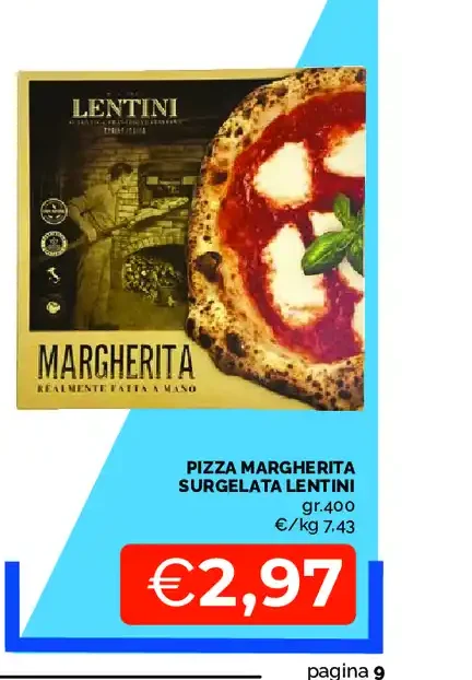 Pizza Margherita Surgelata Lentini