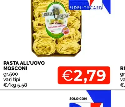 Pasta all'uovo Mosconi