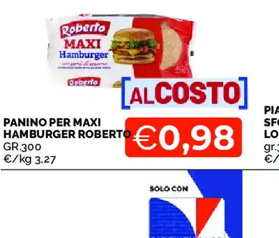 Panino per maxi hamburger