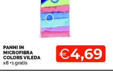 Panni in microfibra Colors Vileda