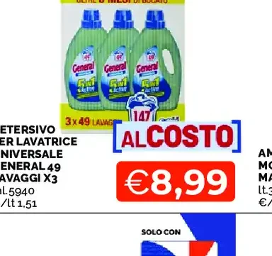 Detersivo per lavatrice universale General