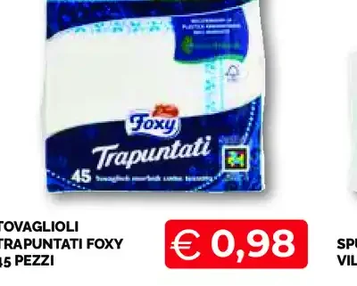Tovaglioli trapuntati Foxy