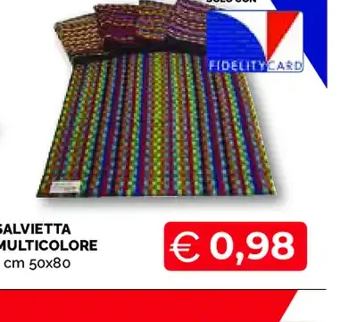Salvietta multicolore