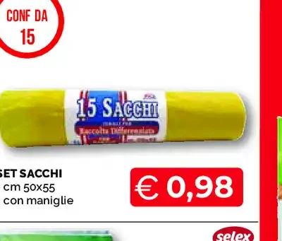 Set sacchi con maniglie