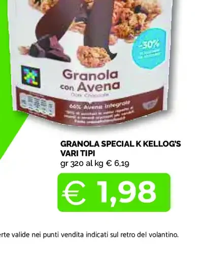 Granola Special K Kellogg's vari tipi