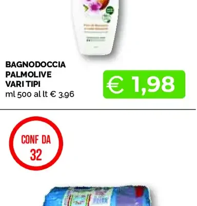 Bagnodoccia Palmolive vari tipi
