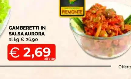 Gamberetti in salsa aurora