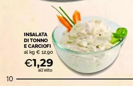 Insalata di tonno e carciofi