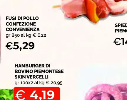 Fusi di pollo confezione convenienza
