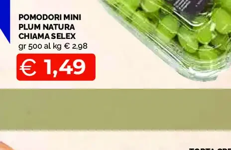 Pomodori mini Plum Natura Chiama Selex