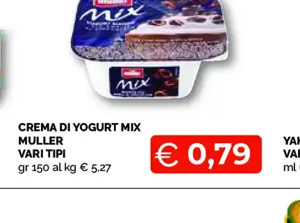 Crema di yogurt Mix Muller vari tipi