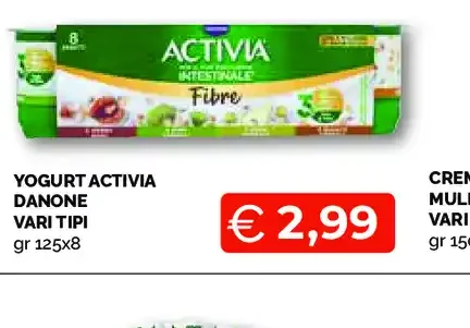 Yogurt Activia Danone vari tipi
