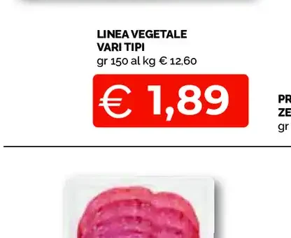 Linea Vegetale vari tipi