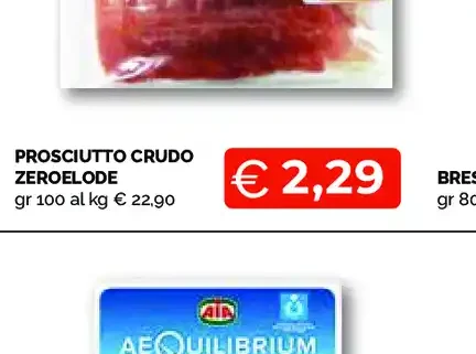 Prosciutto crudo Zerolode